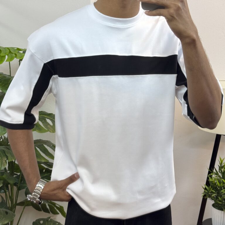 Wide Stripe Oversized T -shirt