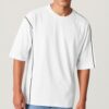 Plain Lines Oversized T-shirt - White (Combo)