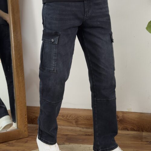 Shadow Black Baggy Denim Pant