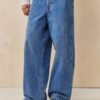 VINTAGE BLUE BAGGY DENIM PANTS