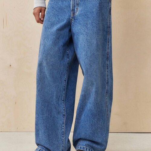 VINTAGE BLUE BAGGY DENIM PANTS