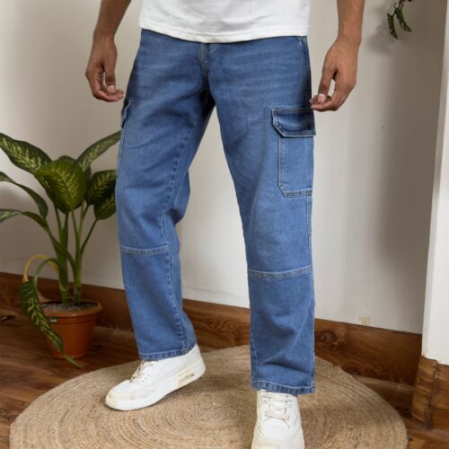 Light Blue Semi-Baggy Denim Pant