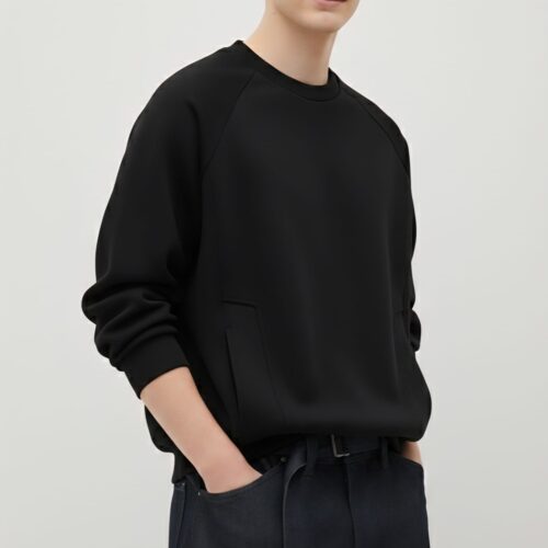 Slide Pocket Sweatshirt - Black